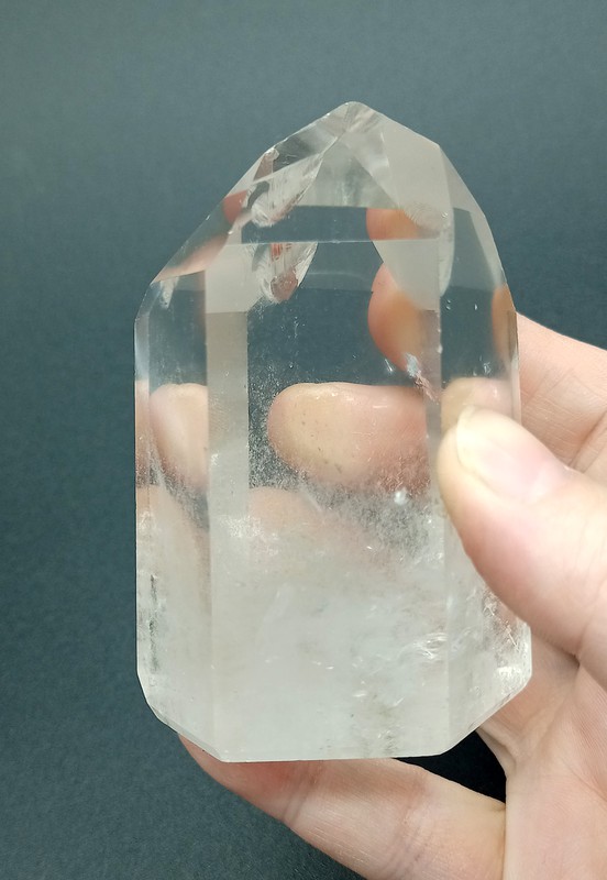 Punta De Cuarzo Cristal Pulida Tama O De La Pieza X X Mm