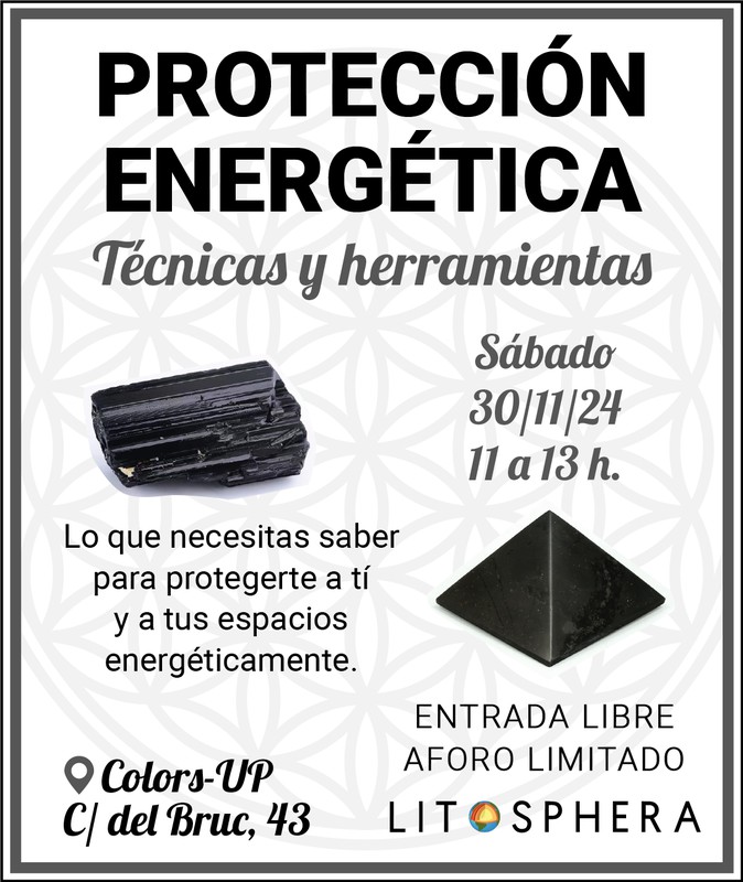 PROTECCIÓN ENERGÉTICA - Charla y Market de Minerales