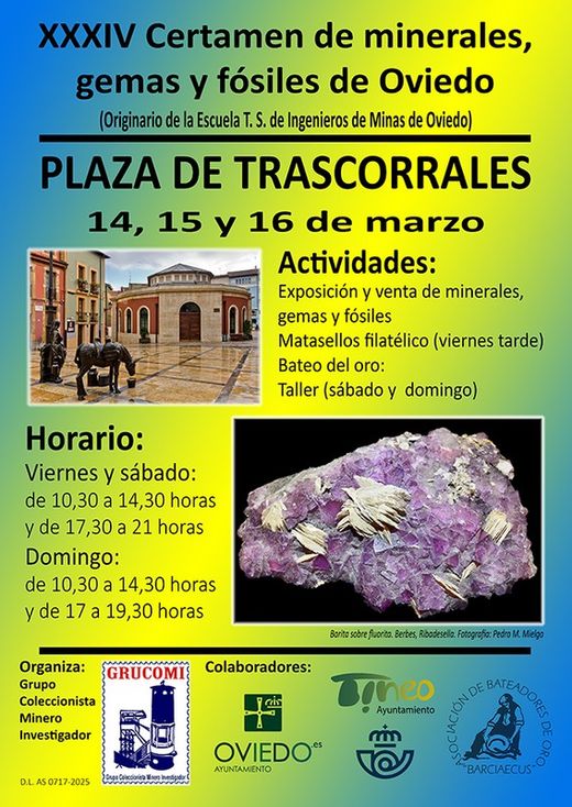 XXXIV Certamen de minerales, gemas y fósiles de Oviedo