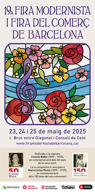 19ª Feria Modernista y Feria del Comercio de Barcelona 23, 24 y 25 de mayo de 2025