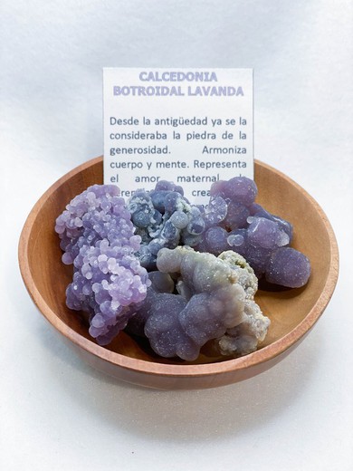 Calcedonia botroidal lavanda