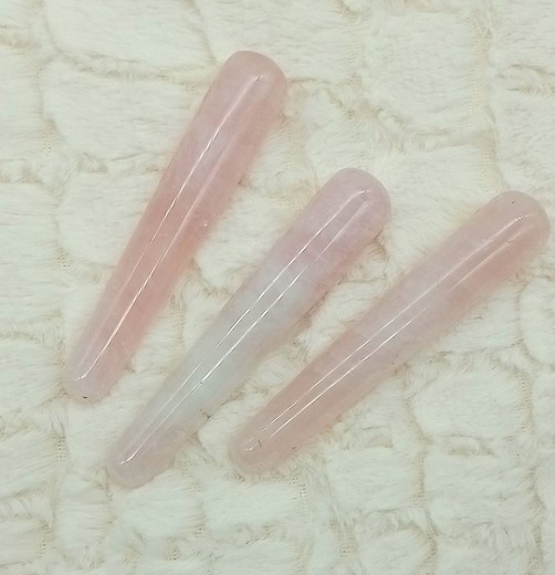 Gua Sha Masaje stick de Cuarzo rosa