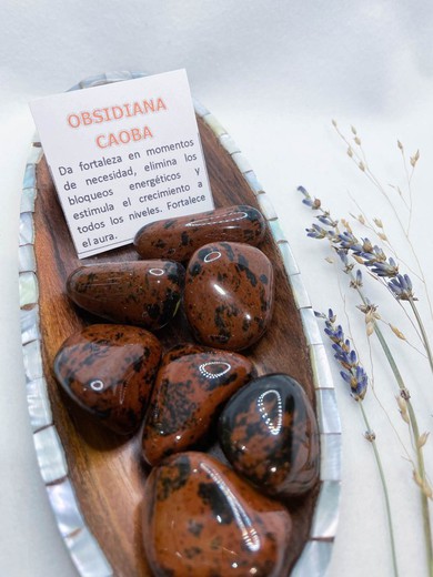 Rodado de Obsidiana Caoba