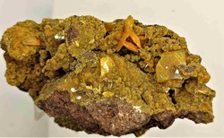 Wulfenita con Mimetita