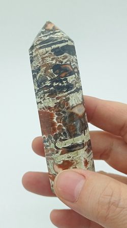 Ágata lazo loco en punta pulida