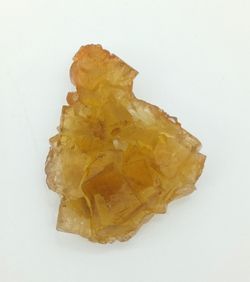 Agrupación de cristales de Fluorita amarilla