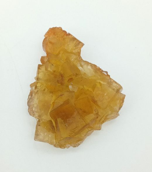 Agrupación de cristales de Fluorita amarilla