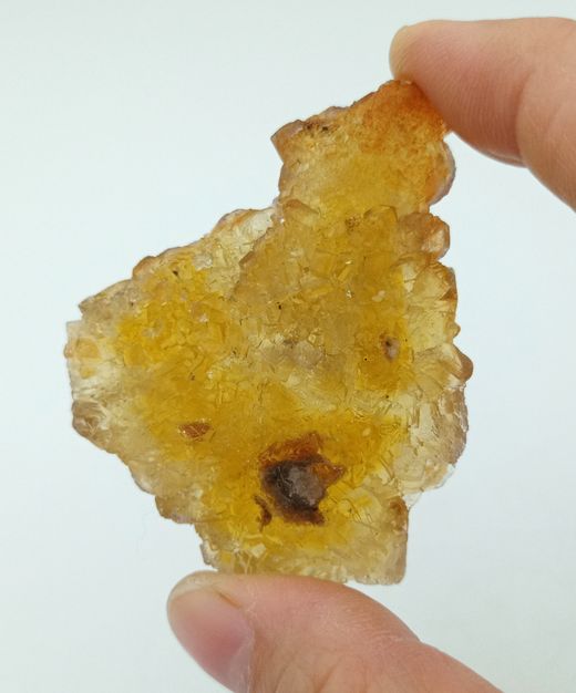 Agrupación de cristales de Fluorita amarilla