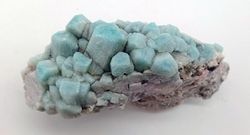 Amazonita en agrupación de cristales
