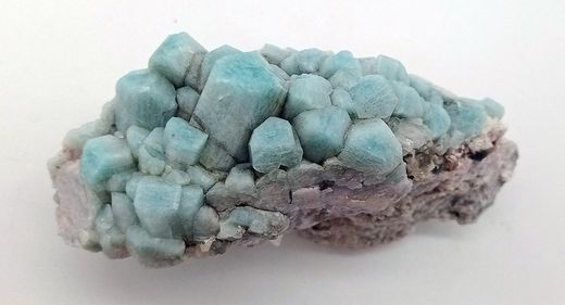 Amazonita en agrupación de cristales