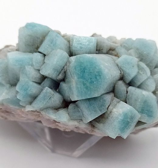 Amazonita en agrupación de cristales