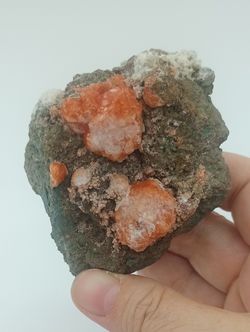 Analcima en grupo de cristales