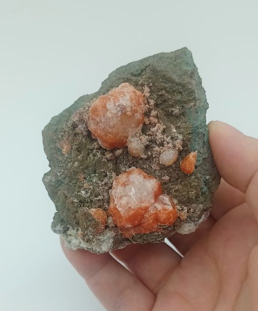 Analcima en grupo de cristales