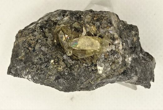 Anglesita cristales color amarillo