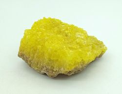 Azufre nativo grupo de cristales