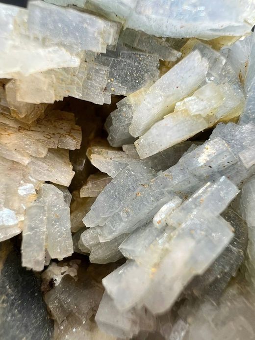 Baritina Azul cristales en relieve