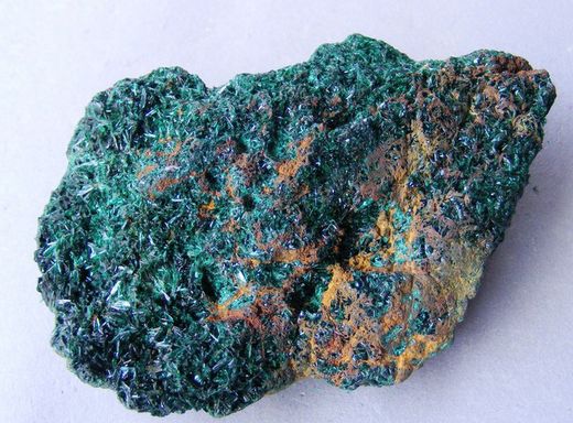 Brochantita agrupación de cristales