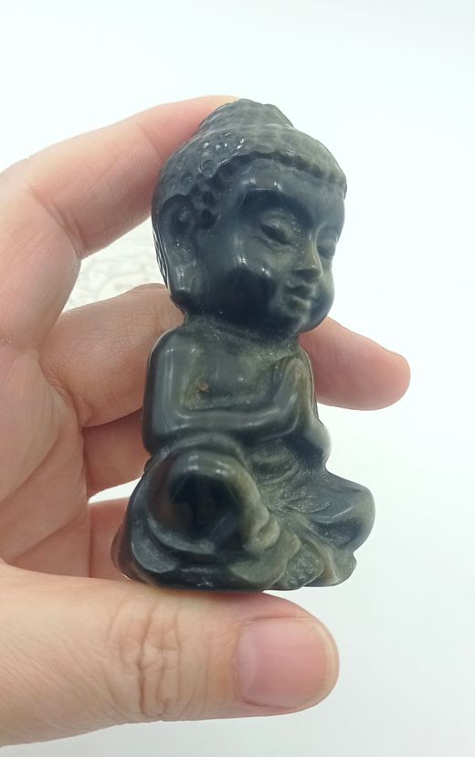 Buda Obsidiana dorada