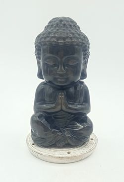 Buda obsidiana plata XL