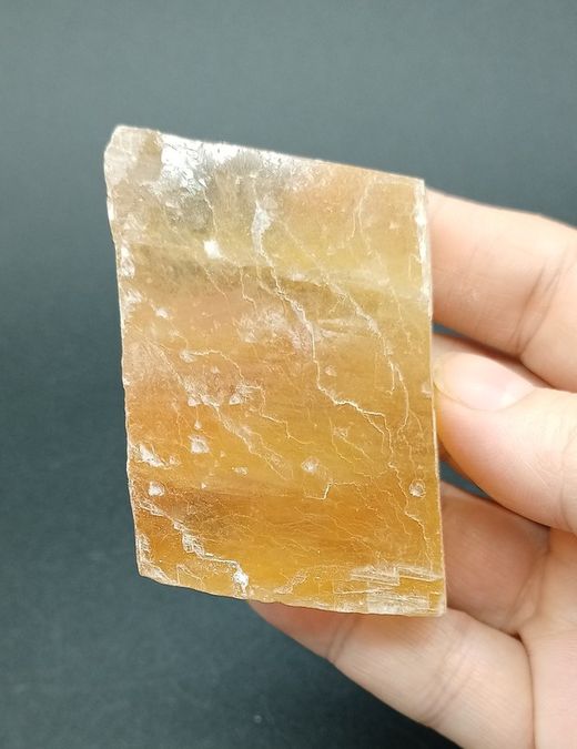 Calcita "Espato de Islandia" color caramelo