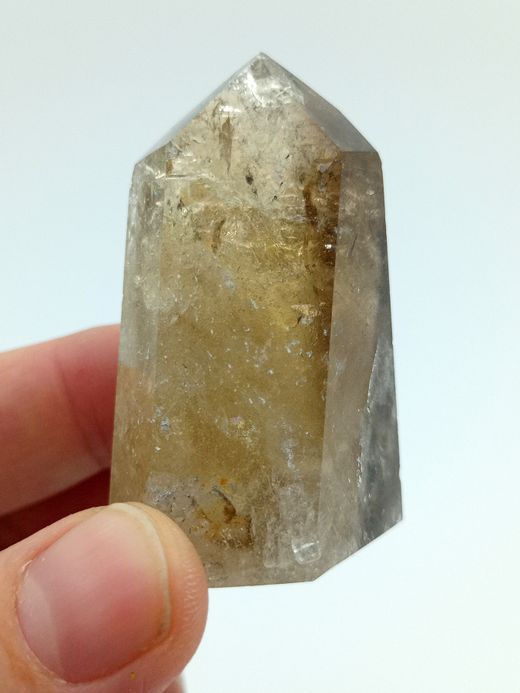 Citrino natural en punta pulida