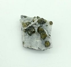 Cleofana (Esfalerita verde) sobre cuarzo