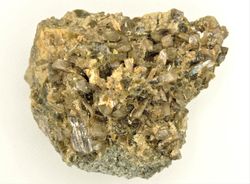 Clinozoisita agrupación de cristales