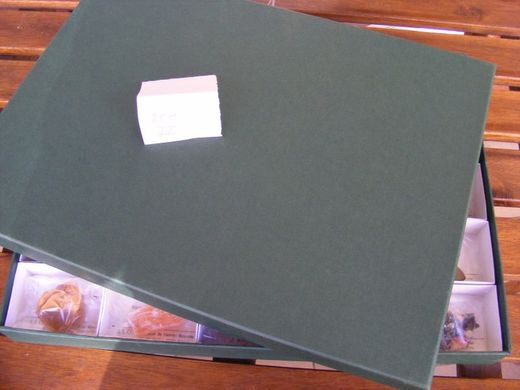 Colecciones 25 minerales estuche de cartón forrado