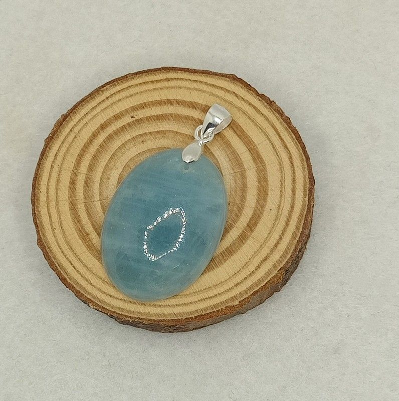 Colgante Aguamarina ovalado