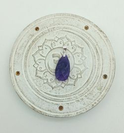 Colgante Amatista gota facetado