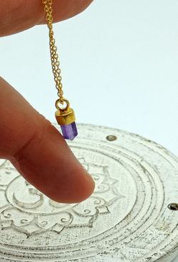 Colgante Amatista con cadena
