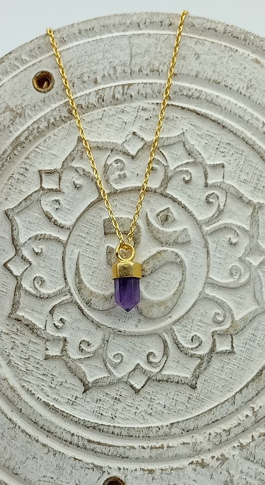 Colgante Amatista con cadena