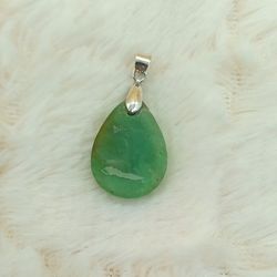 Colgante cabujón de Crisoprasa