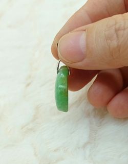 Colgante cabujón de Crisoprasa
