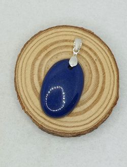 Colgante cabujón Lapislázuli ovalado