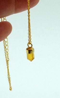 Colgante Citrino con cadena