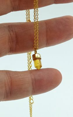 Colgante Citrino con cadena