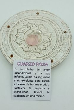 Colgante Cuarzo rosa