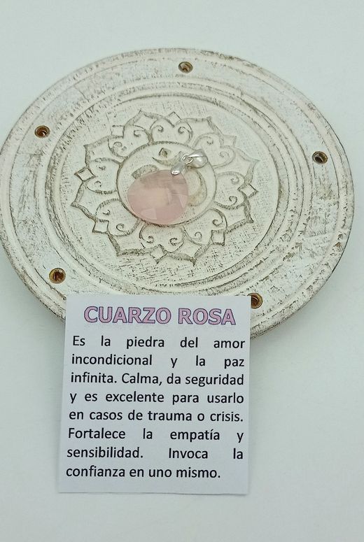 Colgante Cuarzo rosa