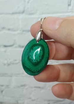 Colgante de Malaquita ovalado