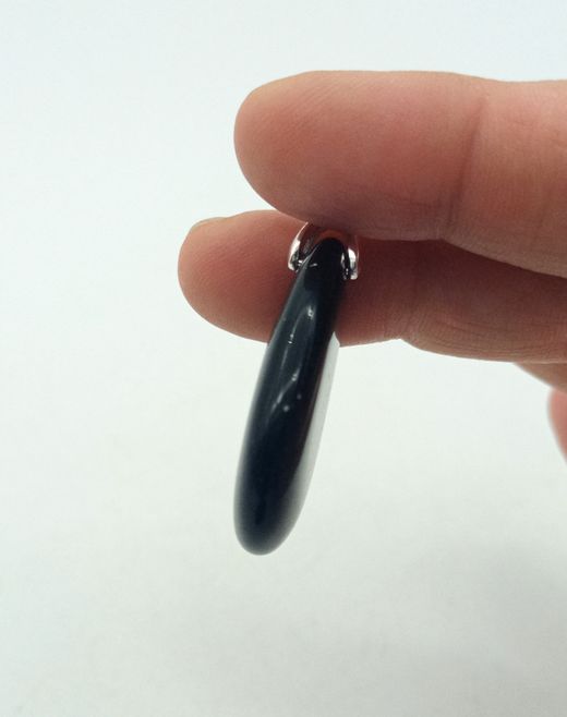 Colgante de Ónix gota plano