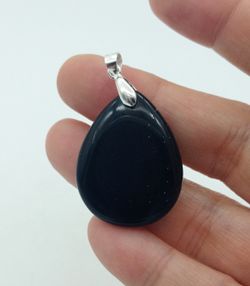 Colgante de Ónix gota plano