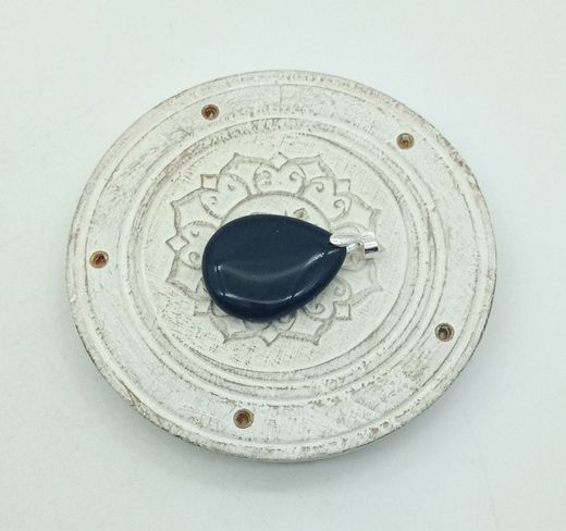 Colgante de Ónix gota plano