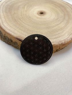 Colgante de Shungite flor de la vida