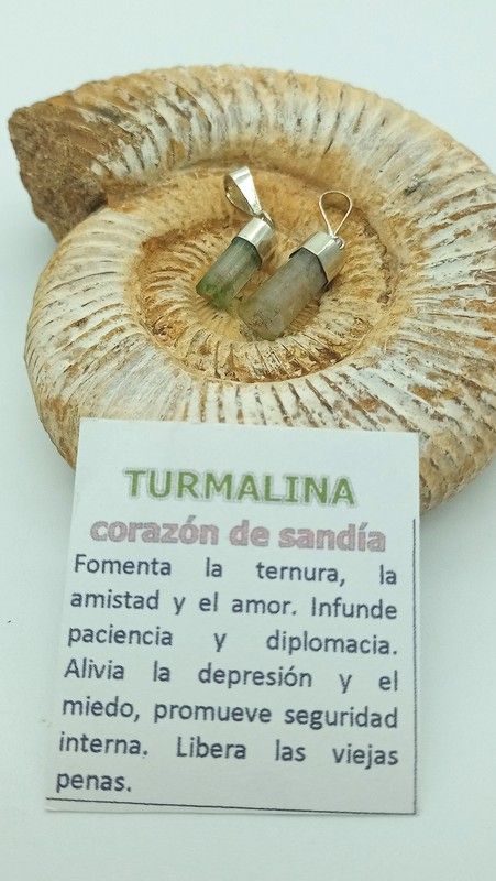 Colgante de Turmalina "Corazón de Sandía" Ref.2