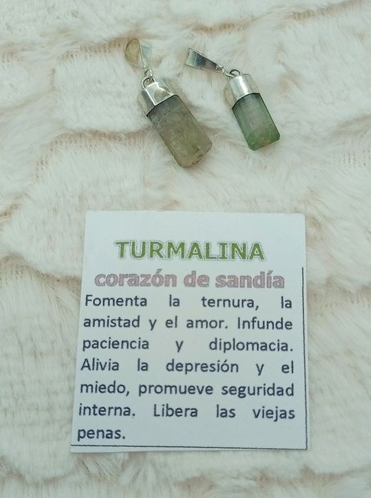 Colgante de Turmalina "Corazón de Sandía"