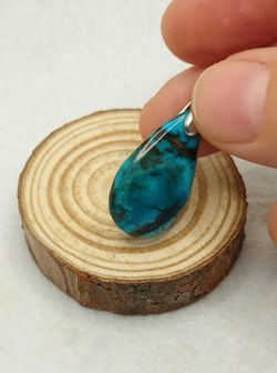 Colgante de Turquesa ovalado