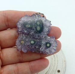 Colgante estalactita Amatista