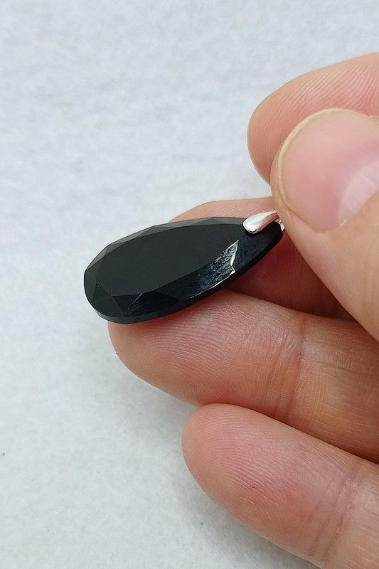 Colgante Obsidiana facetado