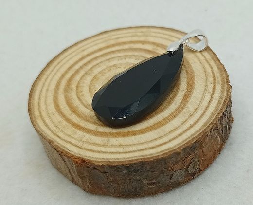 Colgante Obsidiana facetado